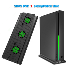 Vertical Stand with Cooling Fan support for Xbox one X, Console Dock Station Holder Cooler with 3 USB Ports For XBOX Accessories 2024 - buy cheap