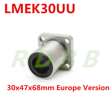 2pcs LMEK30UU 30mm flange bearing Europe Version 30x47x68mm CNC Flange  Linear Bearings Flange Linear Bush 2024 - buy cheap