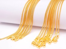 50 PCS men's and women's personality tide jewelry 16-30 inches foxtail 18 k necklace chain 2024 - buy cheap