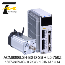 Servomotor para máquina de grabado y corte CNC, servocontrolador de ACM6006L2H-B0-D-SS, 600w, L5-750Z, 3000RPM, AC220V 2024 - compra barato