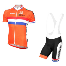 Equipe holanda verão dos homens de secagem rápida camisa de ciclismo bandeira holandesa roupas respirável mtb ropa ciclismo bicicleta maillot gel 2024 - compre barato