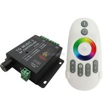 Music 2 RGB Music LED Controller 12v 18a 3channel Intelligent Sonic Sensitivity With RF Wireless Remote Remote Free Shipping 2024 - buy cheap