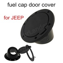 hot Stainless Steel Black ABS Gas Fuel Tank Cap Door Cover Fit for Jeep Wrangler 2007 2008 2009 2010 2011 2012 2013 2014 2015 2024 - buy cheap