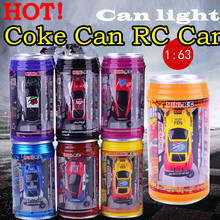 HOT! Original 7 Colors Coke Can RC Car Radio Remote Control Car Micro Racing Car Toy 4pcs Road Blocks Kid's Toys Gifts 2024 - buy cheap