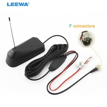 Активная цифровая ТВ антенна с усилителем LEEWA Car F Connector # CA929 2024 - купить недорого