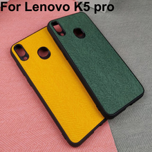 Green color case For Lenovo K5 pro coque Cloth leather Cover For Lenovo K5pro phone cases For Lenovo L38041 Fabric shell capas 2024 - buy cheap