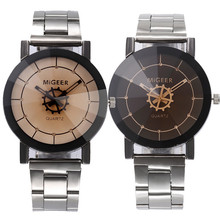 Модные Мужские Аналоговые кварцевые наручные часы с кристаллами из нержавеющей стали, классические часы из нержавеющей стали с застежкой 20 2024 - купить недорого