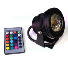 Luzes de piscina com rgb, à prova d'água, ip68, cor preta, 12v, 10w, subaquática + controle remoto de 24 teclas + fonte de alimentação de 12v, 10w 2024 - compre barato