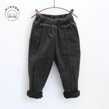 Children pants toddler Casual trousers baby boys girls sport Warm pants kids child winter warm plus velvet thickening pants 2024 - buy cheap