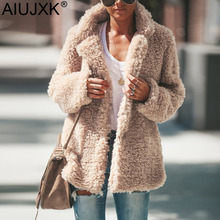 AIUJXK-cárdigan peludo para mujer, abrigo cálido de manga larga, chaqueta de talla grande 5xl, suéter de gran tamaño, moda de invierno, 2019 2024 - compra barato
