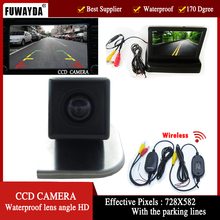 FUWAYDA Беспроводная HD CCD Автомобильная камера заднего вида для 2012 Ford Focus, с 4,3 дюймовым складным ЖК-монитором TFT 2024 - купить недорого