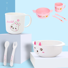 4Pcs Cute Cartoon Rabbit Children Bowl Dishes Baby Feeding Bowl Baby Dinner Food Container Fruit Plate Children's Tableware 2024 - buy cheap