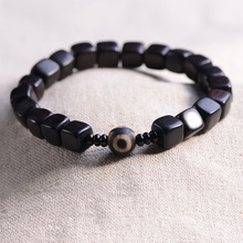 BOEYCJR Natural Tibetan Black Sandalwood Bead Yoga Bangles & Bracelets Vintage Handmade Jewelry Energy Bracelet For Man or Woman 2024 - buy cheap