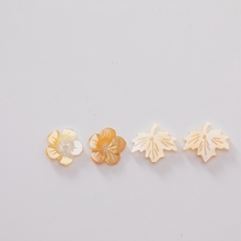 12-15mm 10 unidades/pacote 100% Pure Natural Sea Shell Flor Folha Forma Encantos Da Jóia Beads 2024 - compre barato