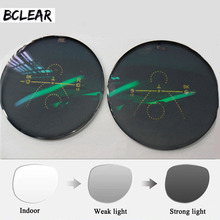 BCLEAR 1.56 Multi Focal Front Side Outside Progressive Chameleon Gray Brown Photochromic Sunglasses Lens standard multifocal 2024 - buy cheap