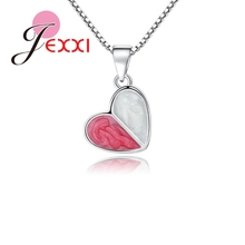 Love Heart Box Chain Pendant Necklace For Women Wedding Party 925 Sterling Silver  Choker Necklace Birthday Gift Drop ship 2024 - buy cheap