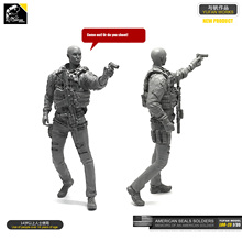 Yufan Model 1/35 Figure Model Kit American Seal Commando Woman Soldier Resin Soldier Unmountel Loo-23 2024 - buy cheap