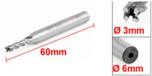 3mm x 6mm Milling Cutter 12mm Cutting Depth 4 Flutes End Mill 5pcs 2024 - buy cheap