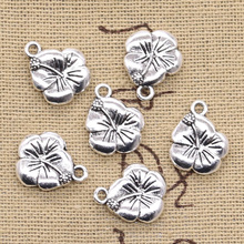 12pcs Charms Double Sided Flower 16x13mm Antique Making Pendant fit,Vintage Tibetan Silver color,DIY Handmade Jewelry 2024 - buy cheap