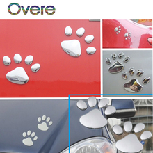 Overe 2Pcs Car Stickers 3D Metal Bear Paw Styling For Renault Megane 3 Duster Logan Captur Clio Chevrolet Cruze Aveo Captiva 2024 - buy cheap