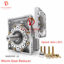 New High Quality NMRV040 Worm Gear Reducer, Speed Ratio 20:1, RV40 Gearbox with Output Shaft for NEMA24/32/34/36 Stepper Motor 2024 - buy cheap
