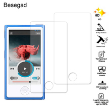 Besegad 2PCS Ultra Thin 2.5D Anti-Scratch High Definition Tempered Glass Screen Protector Film for Apple iPod Nano 7 8 Gadgets 2024 - buy cheap