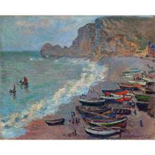 High quality Claude Monet modern art The Beach at Etretat Oil paintings reproduction hand painted 2024 - buy cheap
