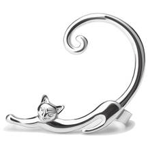 cute cat clip on earrings ear cuff earrings for women orecchini ear wrap earcuff boucle d'oreille clip 2024 - buy cheap