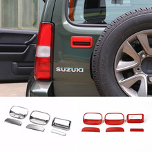 MOPAI, автомобильная внешняя передняя боковая дверь, задняя хвостовая дверная ручка, декоративная накладка, наклейки для Suzuki Jimny 2010-2015, автомобильный стайлинг 2024 - купить недорого