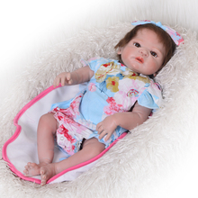 55cm Full Silicone Body Reborn Baby Doll Toy Like Real 22inch realistic handmade adorable menina birthday gifts bathe dolls 2024 - buy cheap