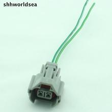 Shhworlsea-conector hembra eléctrico para coche, juegos de 4/15/50/100, 2 pines, resistente al agua, enchufe automático para receptor de combustible 2024 - compra barato