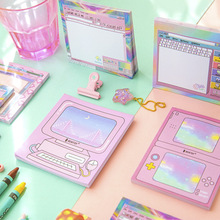 Creative computer game machine modeling Memo Pad Pink girl heart  Sticky Notes Memo Notepad Bookmark Gift Stationery 2024 - buy cheap