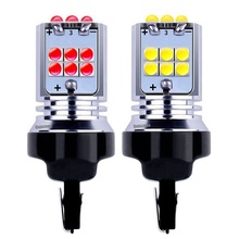 2PCS New T20 7443 W21/5W Super Bright 1800LM LED Auto Tail Brake Lights Parking Lamps Car DRL Daytime Running Bulbs Turn Signals 2024 - buy cheap