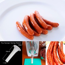 Sausage Packaging 6Pc Sausage Salami Caliber 50Mm Length 100Cm Hot Dog Casing Shell + Funnel Meat Filler Inedible Casings 2024 - buy cheap