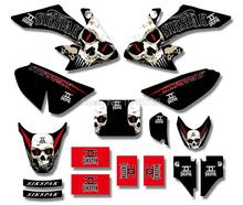 For Honda CRF50 STYLE Pit Dirt bike Black/White TEAM  GRAPHICS&BACKGROUNDS DECAL STICKERS Kits 2024 - buy cheap