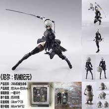 14cm NieR Automata YoRHa No. 2 Type B 2B fighting action figure PVC toys collection doll anime cartoon model for Christmas gift 2024 - buy cheap