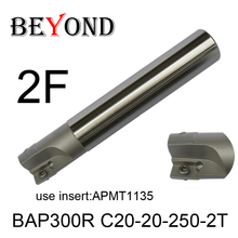 BEYOND BAP фреза BAP300R C20-20-250-2T 2 Флейта правый угол Arbor Fraise en BAP300 использование APMT1135 карбидные вставки CNC инструмент 2024 - купить недорого