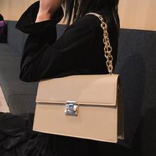 Luxury Brand Handbag 2020 Fashion New High Quality PU Leather Women's Handbag Large Tote bag Lock Chain Shoulder Messenger Bags 2024 - buy cheap