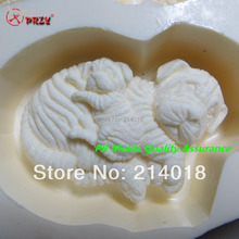 Molde de jabón para Fondant, para decorar tartas, hecho a mano, Tiger, modelado de silicona, n. °: SO384, moldes de piedra con aromas PRZY 2024 - compra barato