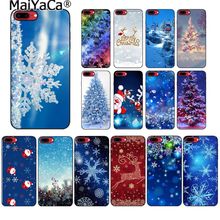 Чехол для телефона MaiYaCa Merry Christmas Снежинка для iphone 11 Pro 11Pro Max 6S 6plus 7 7plus 8 8Plus X Xs MAX 5 5S XR 2024 - купить недорого