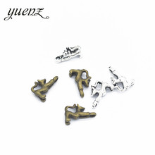 YuenZ 20 pcs 2 color Antique Silver Plated alloy Cat Charms Pendants for Jewelry Making DIY Handmade Craft 13*8mm D9143 2024 - buy cheap