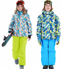Лыжные костюмы для мальчиков, куртка, комбинезон, зимние детские лыжные комплекты, уличная одежда для сноуборда, детские спортивные ветрозащитные зимние комплекты, 2020 2024 - купить недорого