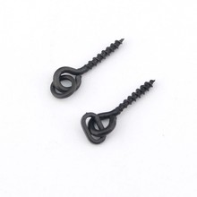 Carp Fishing Boilie Bait Screw Connector 20pcs/lot Matte Black Carp Fishing Pop Up Pegs Holder with Solid Ring 2024 - compre barato