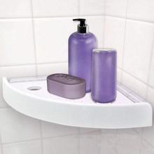 Простой в установке немаркировочный Органайзер угловой держатель для хранения для банных принадлежностей полки для ванной комнаты пластиковые настенные 2024 - купить недорого