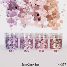 1 Box Purple Golden Rose Nail Glitter Powder Sequins Mixed Nail Sparkles Shiny Glitter Powder Nail Art Decorations Nail 2024 - buy cheap