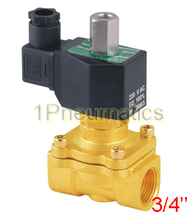 Free Shipping 3/4'" Normally Open Brass Electric Solenoid Valve 2W200-20-NO DC12V,DC24V,AC110V or AC220V 2024 - buy cheap