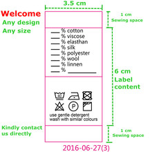 Instrucciones de lavado personalizadas, cinta de satén suave, etiqueta de cuidado impresa, 1000x8 cm, 3,5 Uds. 2024 - compra barato