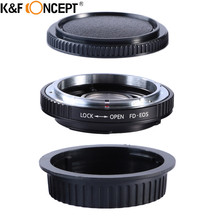 K & F CONCEPT-anillo adaptador para lente de cámara de FD-EOS, accesorio para lente Canon FD a EOS montura EF, con enfoque de cristal óptico Infinity 2024 - compra barato