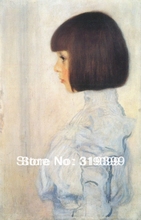 Reproducción de pintura al óleo sobre lienzo de lino, retrato de Helene Klimt, envío rápido gratis, 100% hecho a mano, pintura al óleo de Gustav Klimt 2024 - compra barato