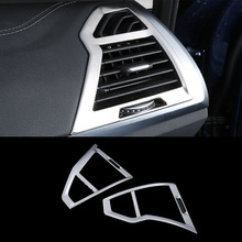Матовый ABS хромированный автомобильный боковой кондиционер вентиляционное отверстие крышка отделка молдинги Авто Стайлинг автомобильные аксессуары для BMW X3 2018 2024 - купить недорого